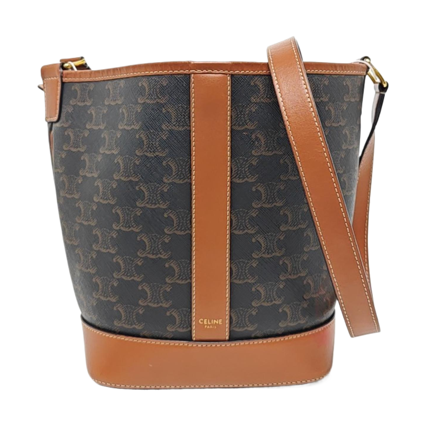 TRIOMPHE CANVAS Small Coated Canvas Brown