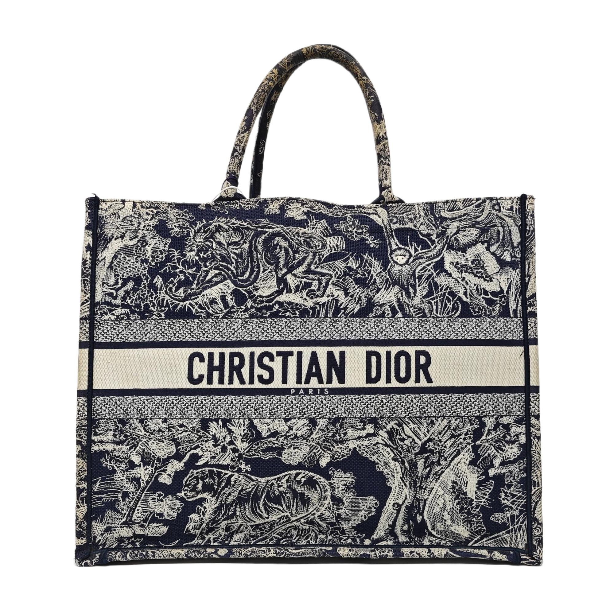 Book Tote Large Fabric Blue