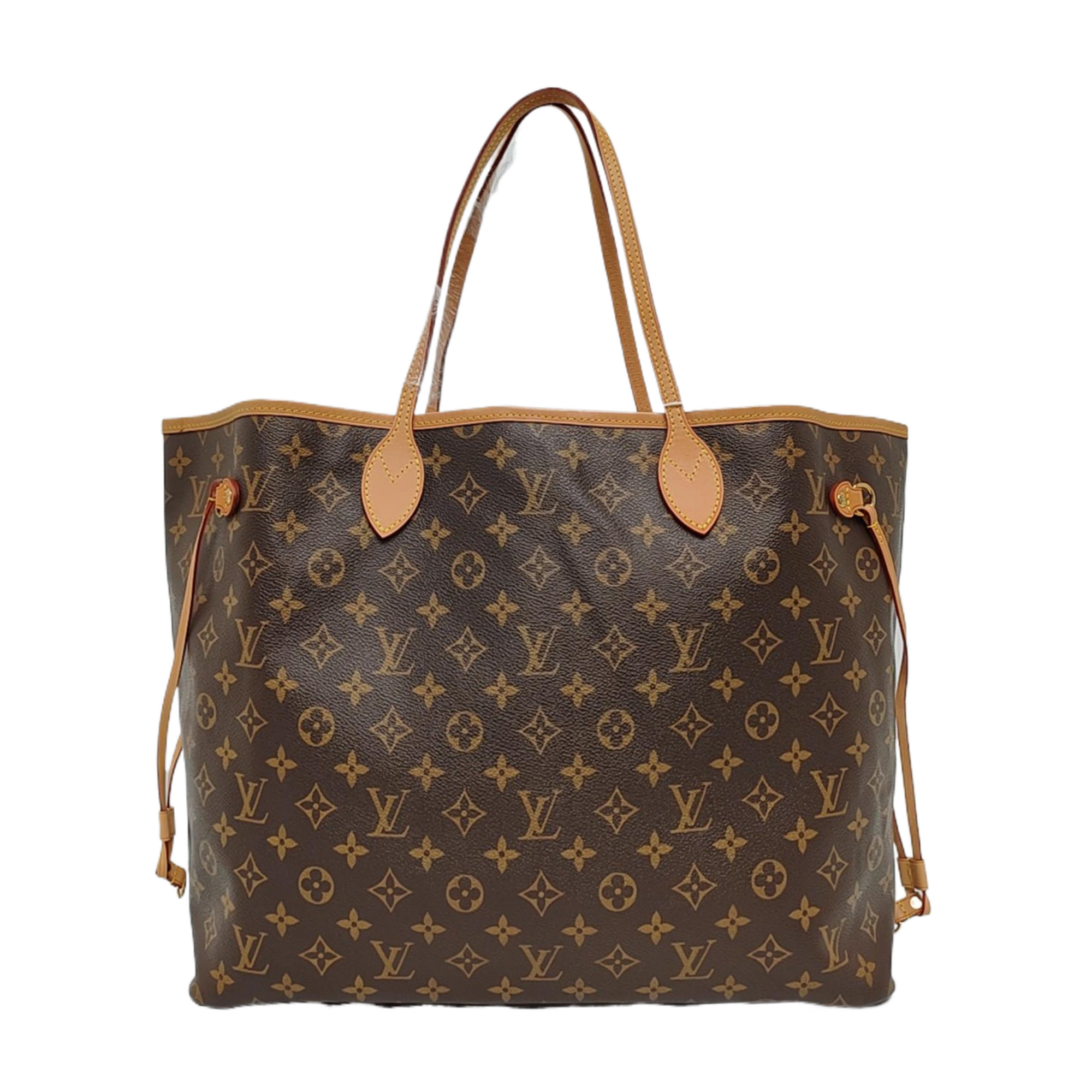 NEVERFULL GM Monogram Coated Canvas Brown
