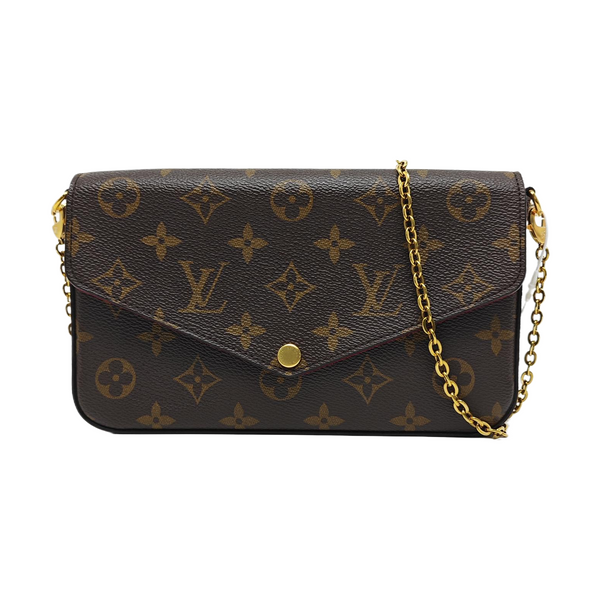 FÉLICIE Monogram Coated Canvas Brown