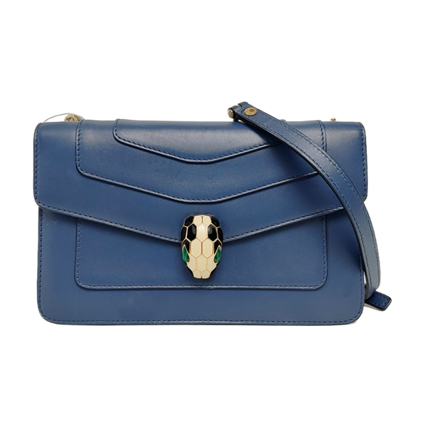 SERPENTI FOREVER Small Quilted Calfskin Blue