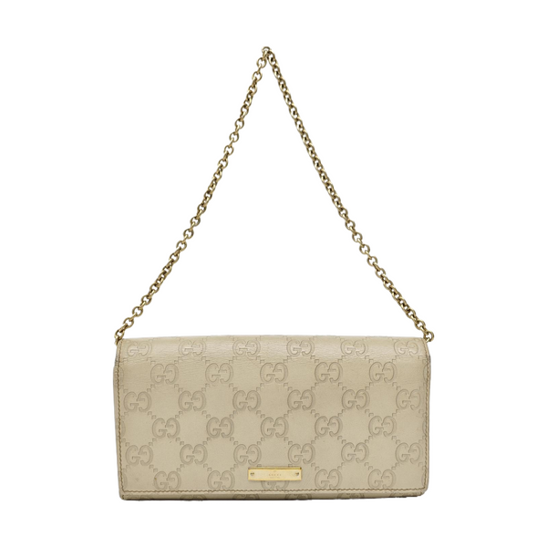 Monogram Calfskin Top Handle Bag Beige