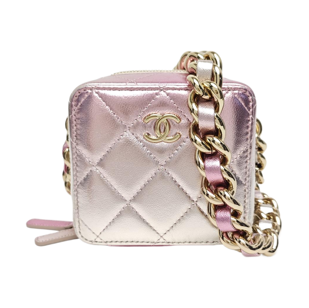 Quilted Calfskin Shoulder Bag Multicolor