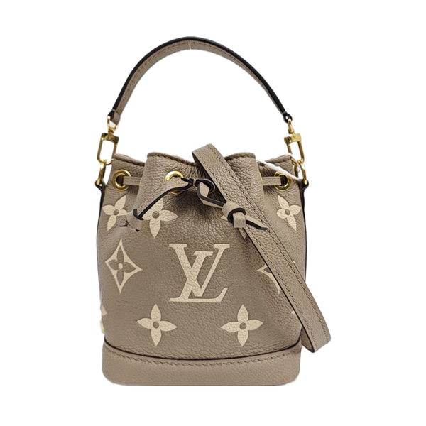 NOÉ Nano Monogram Calfskin Gray