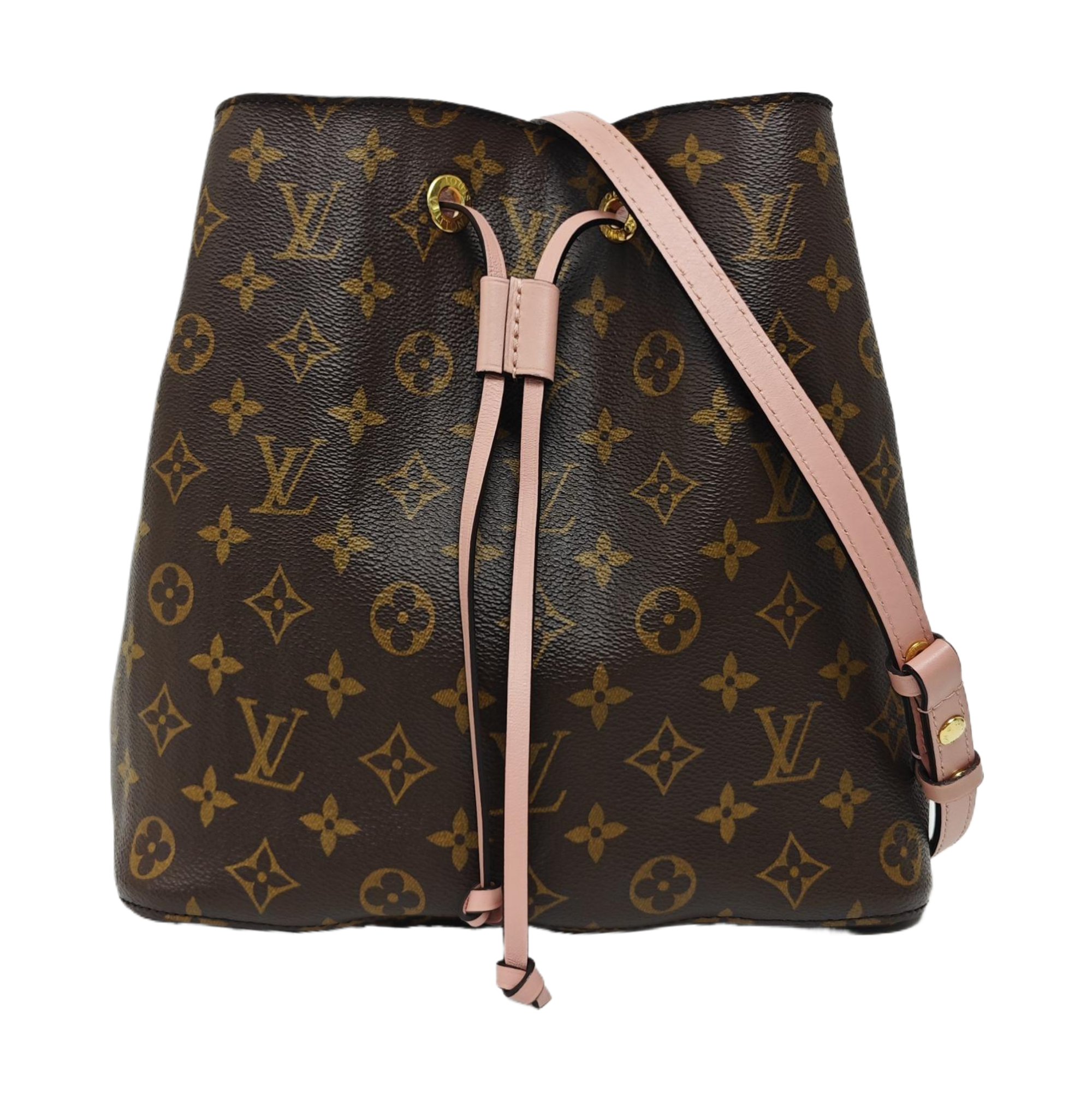 NÉONOÉ MM Monogram Coated Canvas Brown