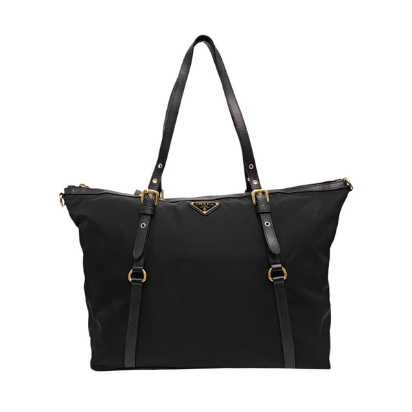 Nylon Tote Bag Black