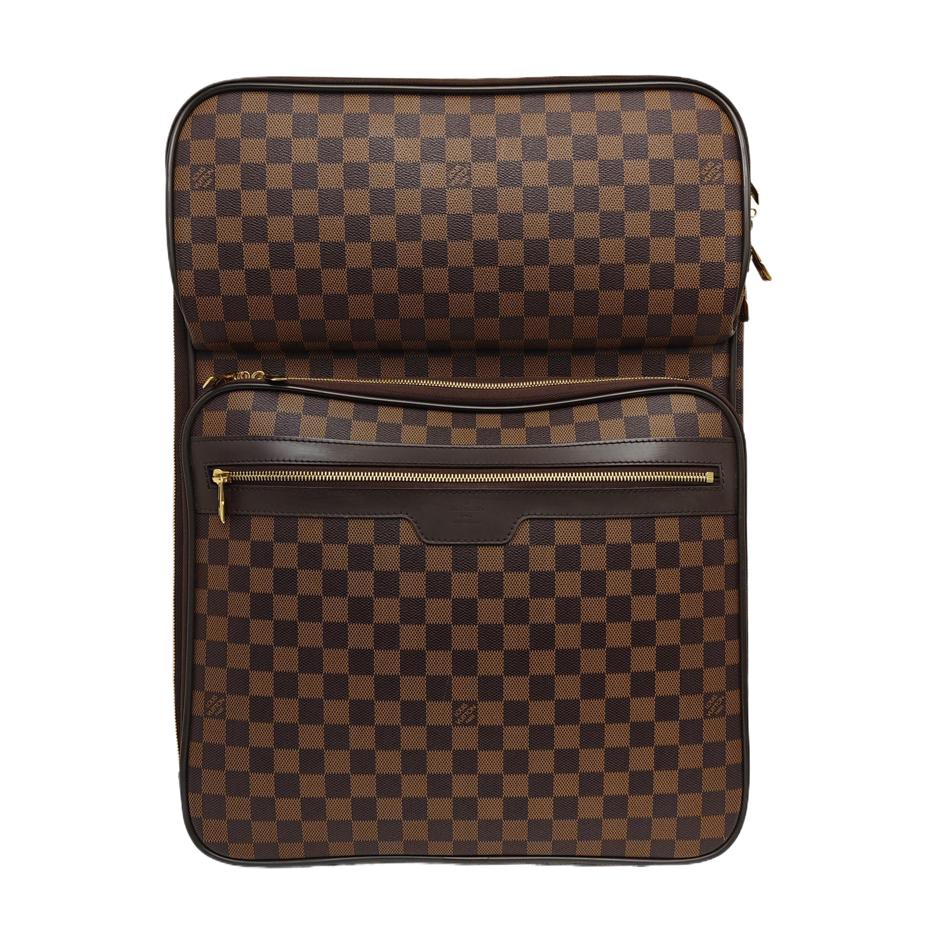 PEGASE 55 Damier Ebene Coated Canvas Brown
