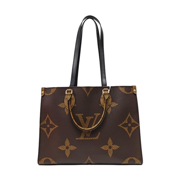 Authenticated pre-owned  ONTHEGO MM Monogram Coated Canvas Brown - Tote Bag at Looply