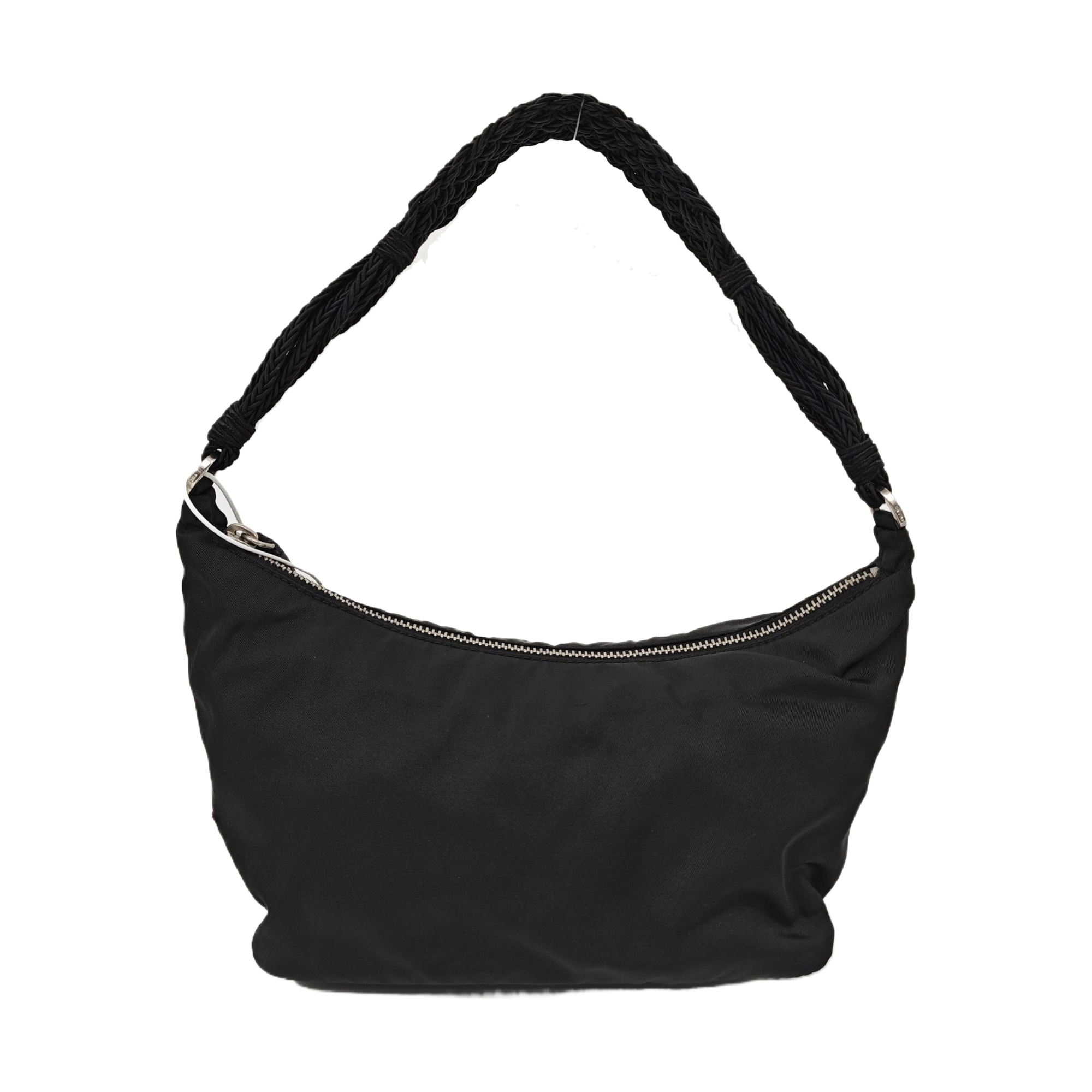 Nylon Top Handle Bag Black