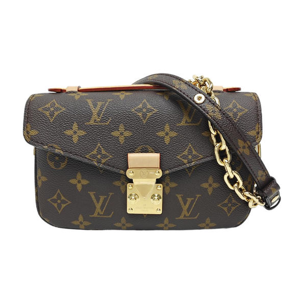 MÉTIS EAST WEST Monogram Coated Canvas Brown