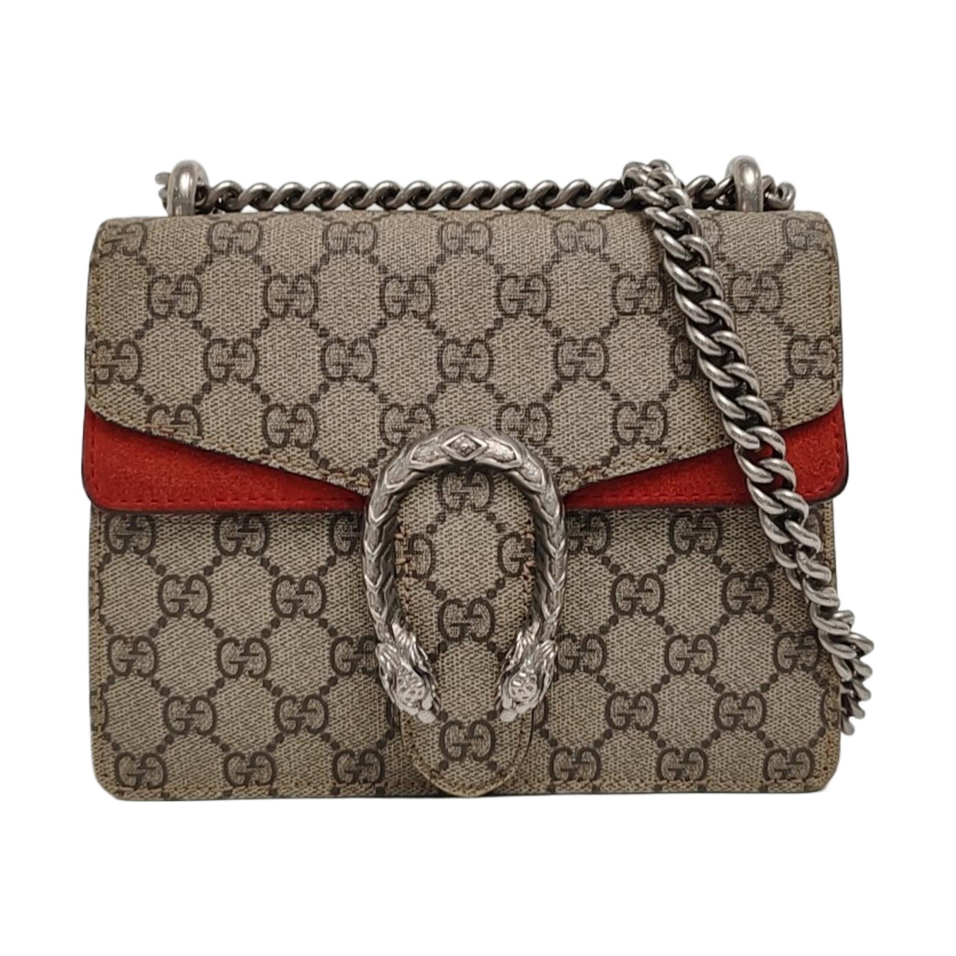 Dionysus Mini Monogram Coated Canvas Beige