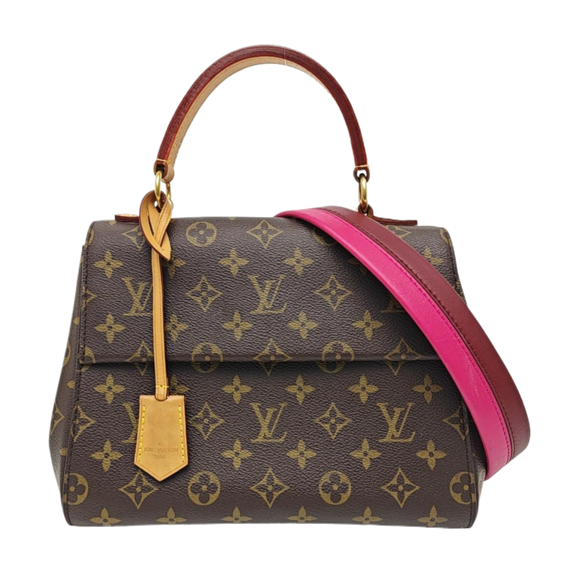 CLUNY PM Monogram Coated Canvas Brown