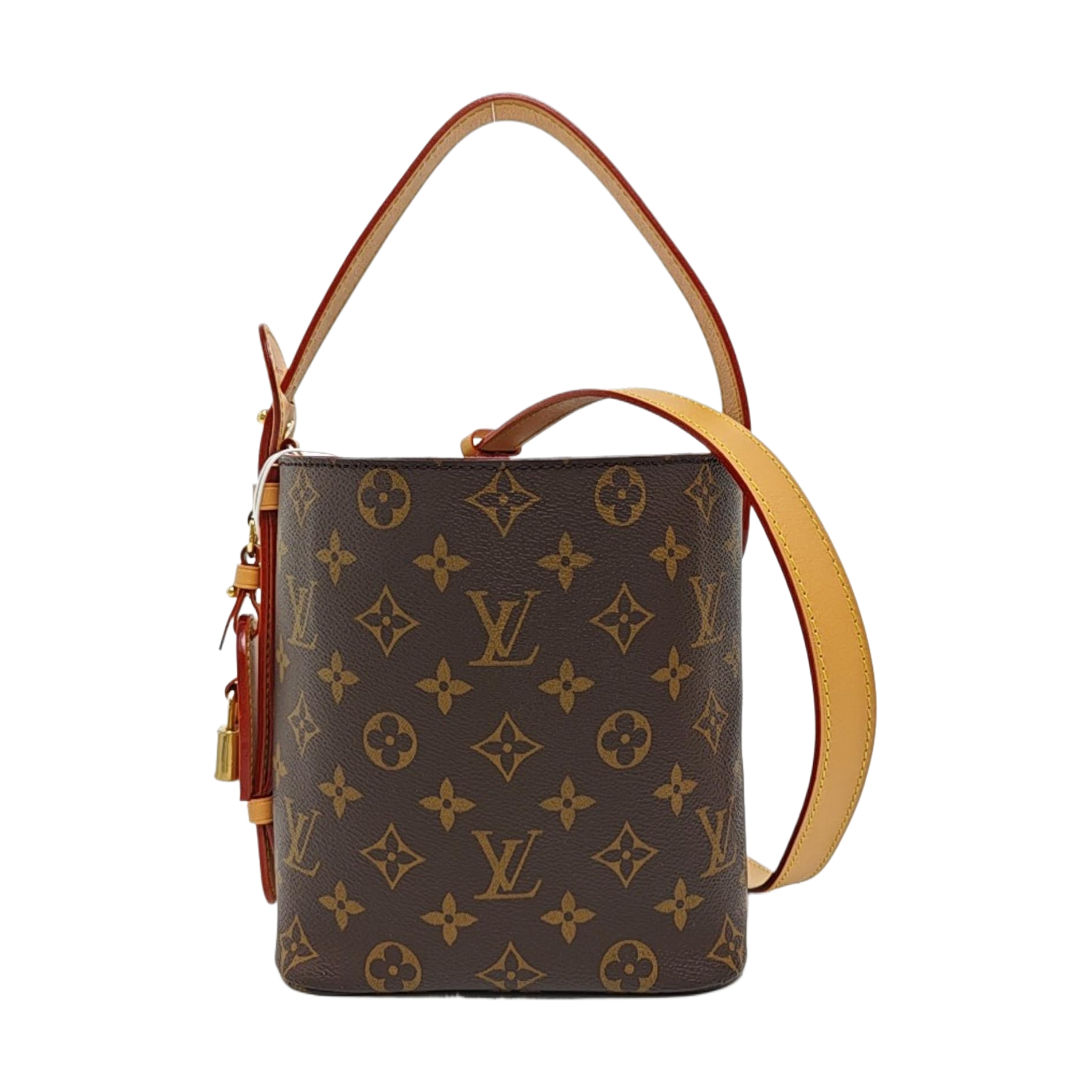 ALL IN BB Monogram Coated Canvas Brown