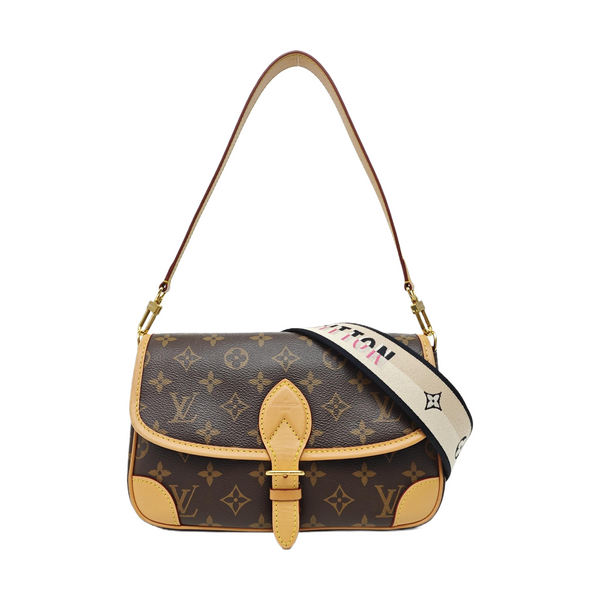 DIANE Monogram Coated Canvas Brown