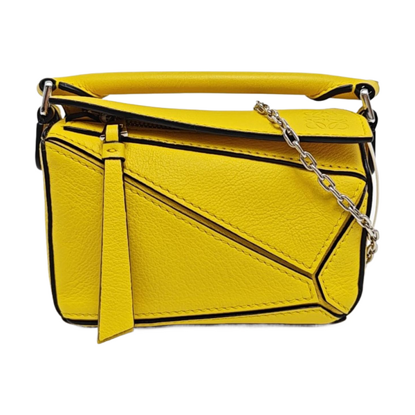 Puzzle Calfskin Yellow