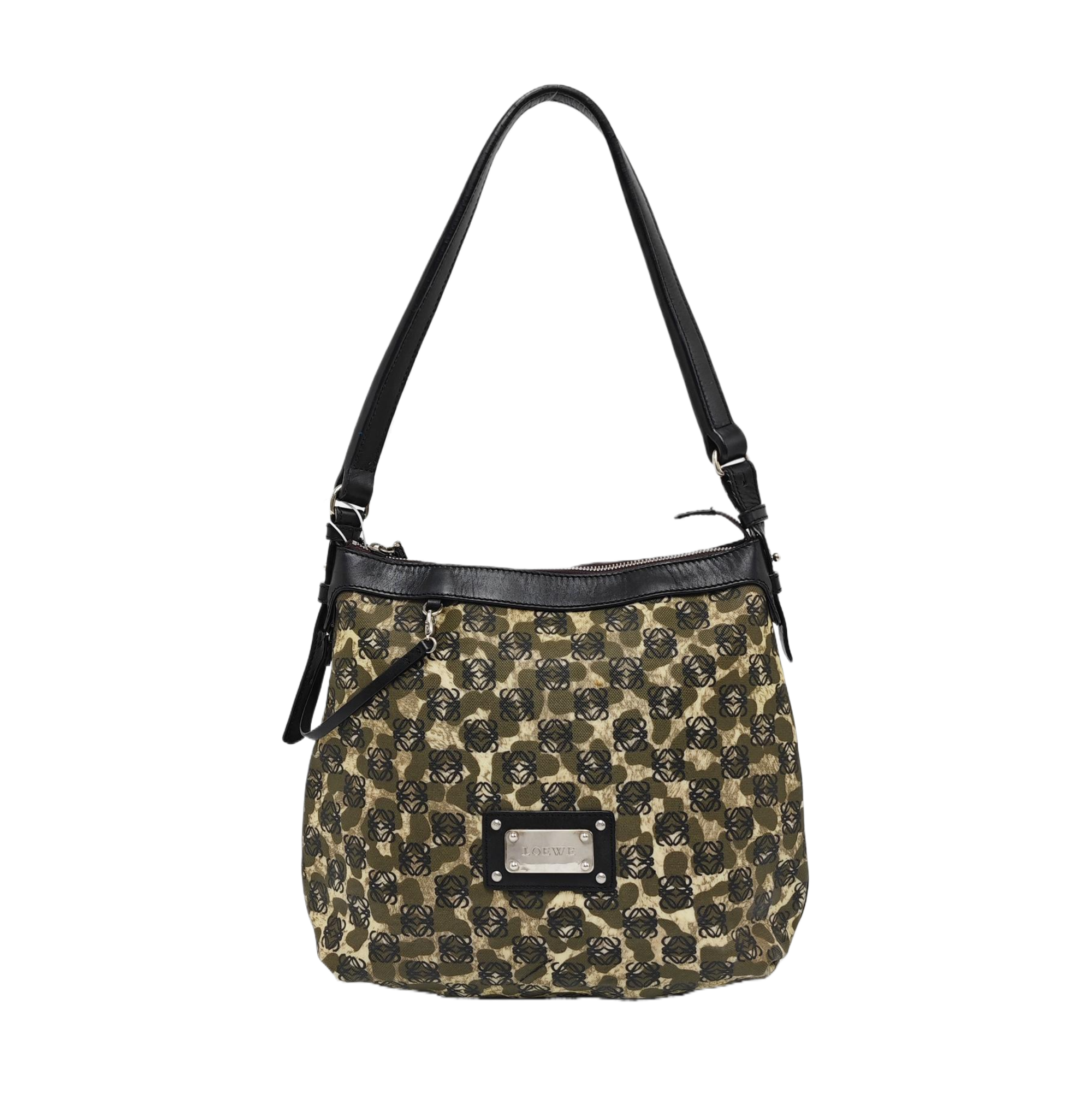 Coated Canvas Tote Bag Green