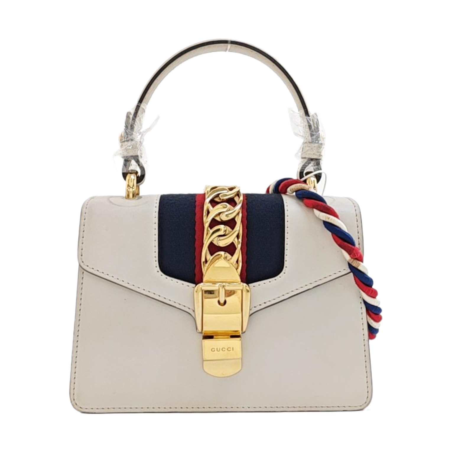 Sylvie Mini Calfskin White