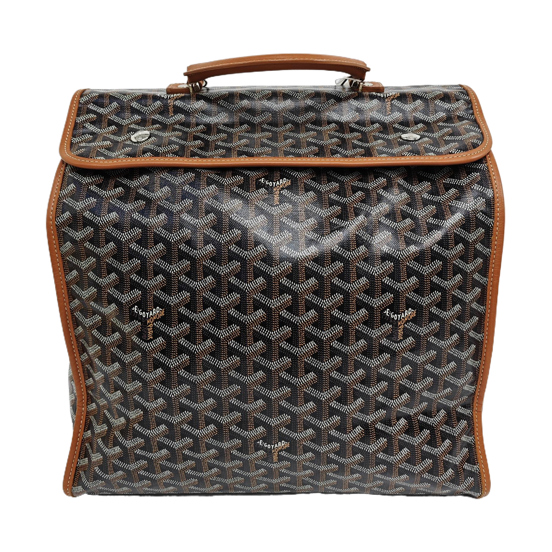Saint Léger Coated Canvas Brown