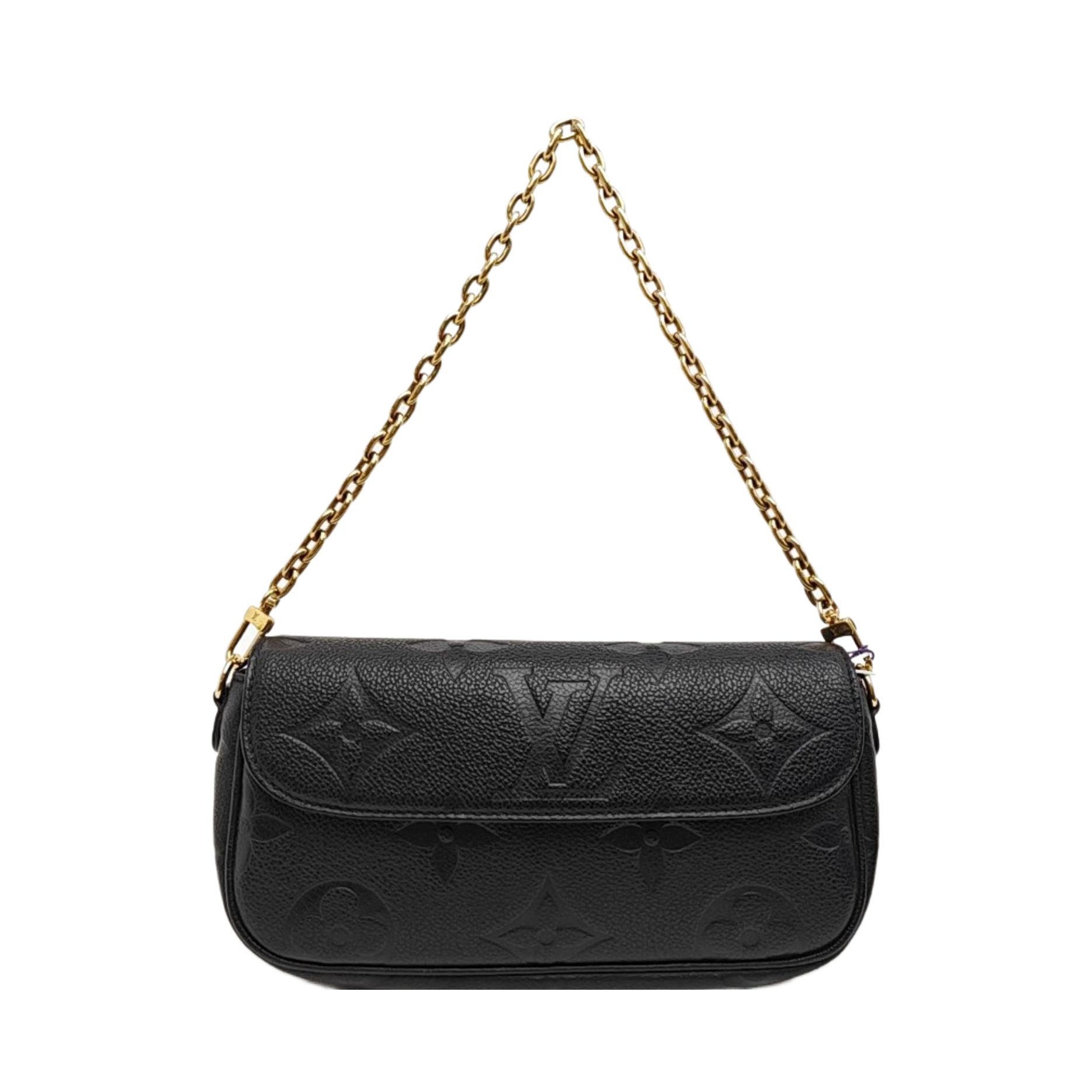 IVY Monogram Calfskin Black