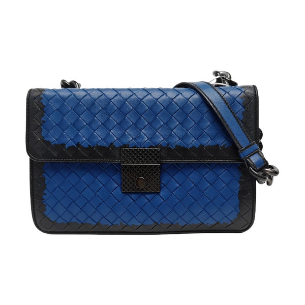 Calfskin Shoulder Bag Blue