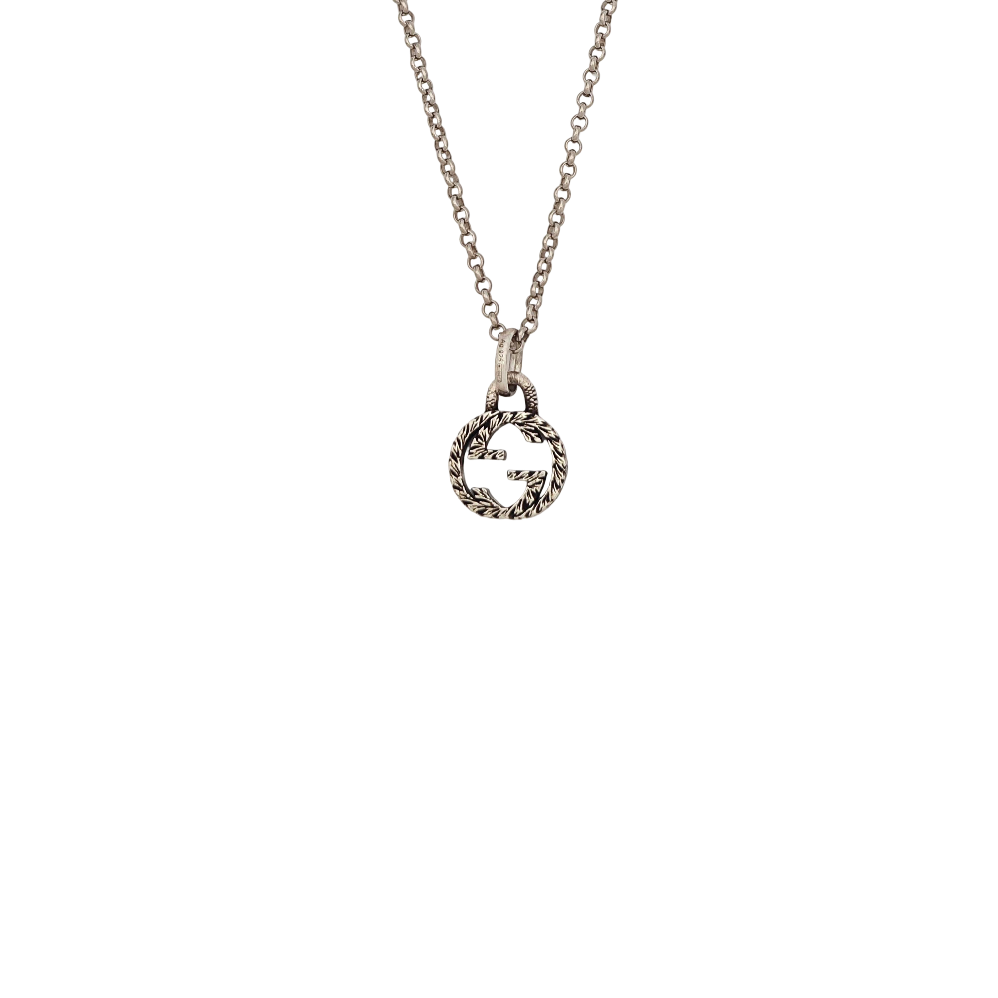 Interlocking G 925 Sterling Silver Necklace