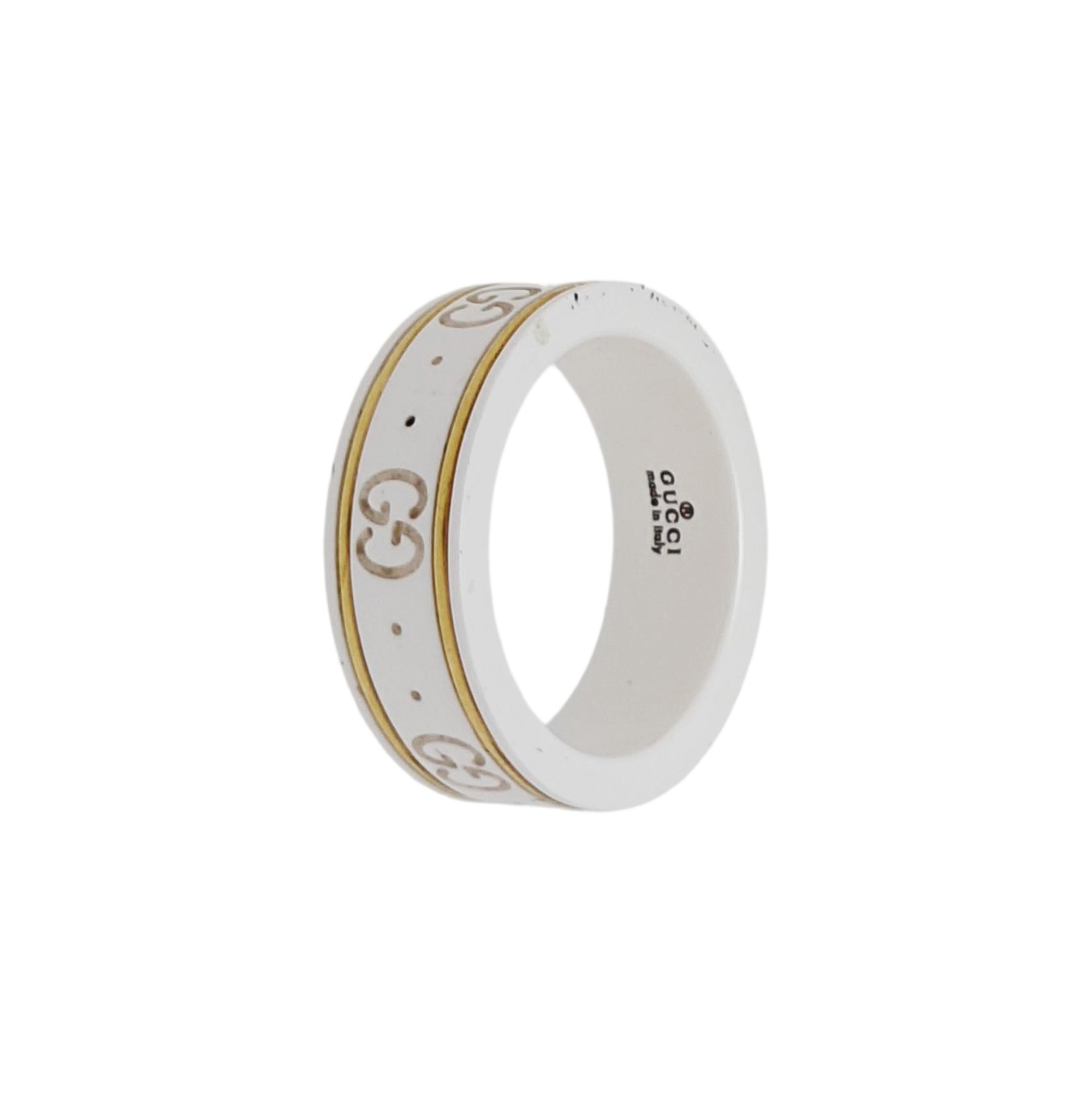 Icon 18k Gold White Ring HK 11