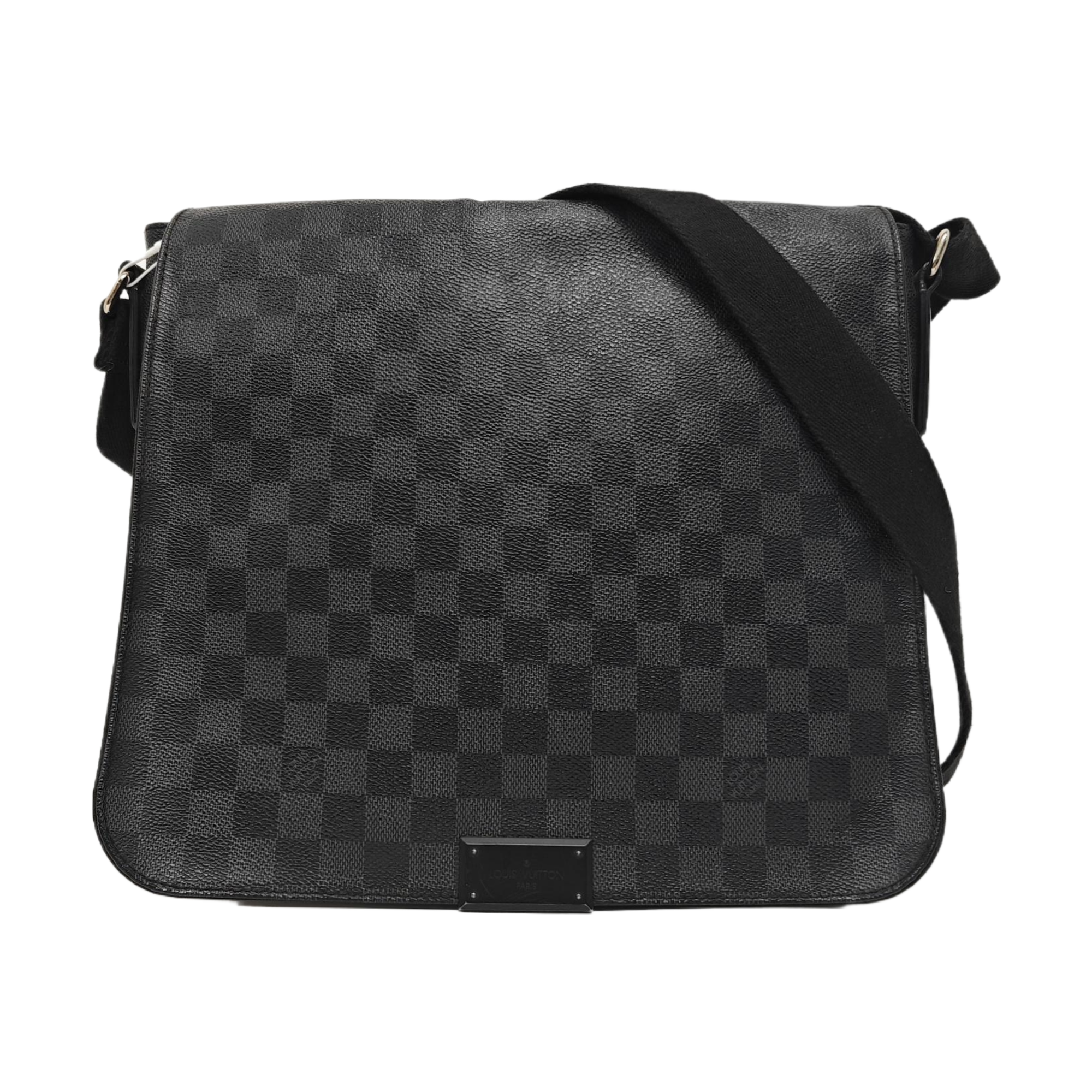 DISTRICT MM Damier Graphite Coated Canvas Gray