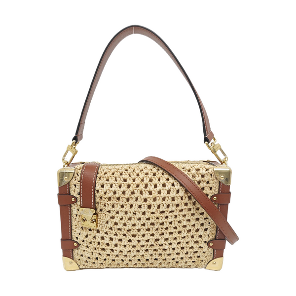 Straw Shoulder Bag MM Beige
