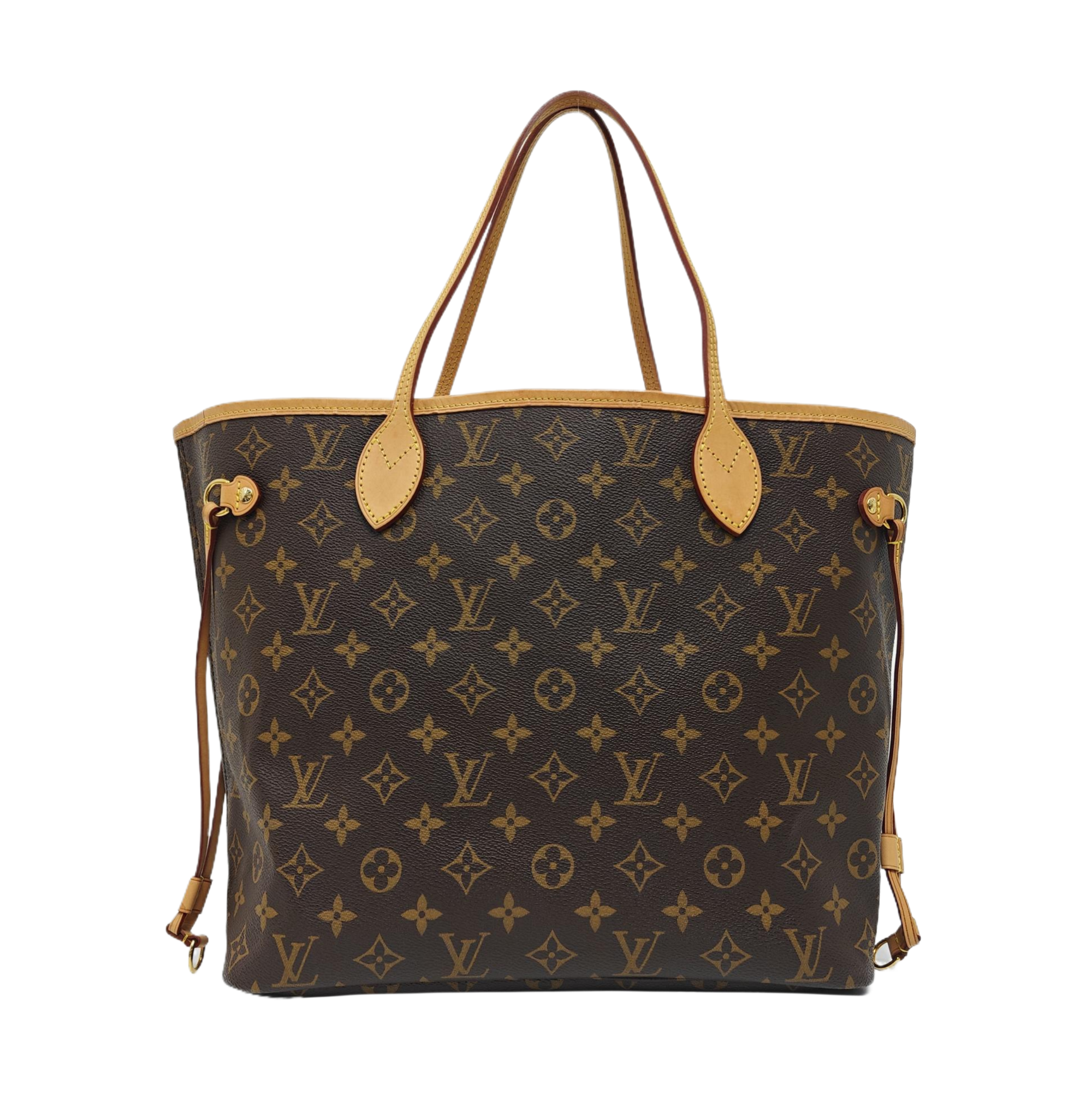 NEVERFULL MM Monogram Coated Canvas Brown