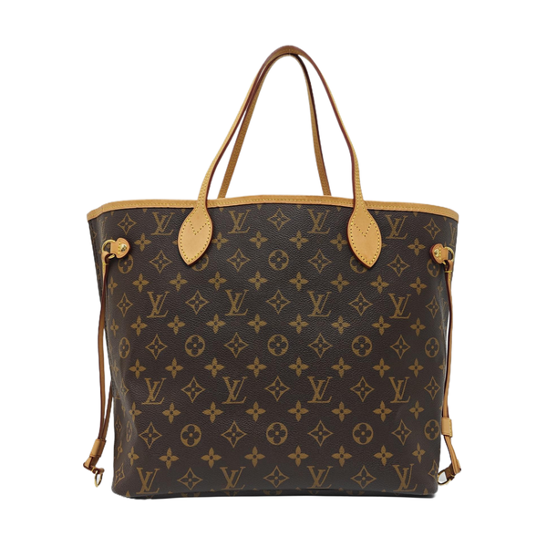 NEVERFULL MM Monogram Coated Canvas Brown