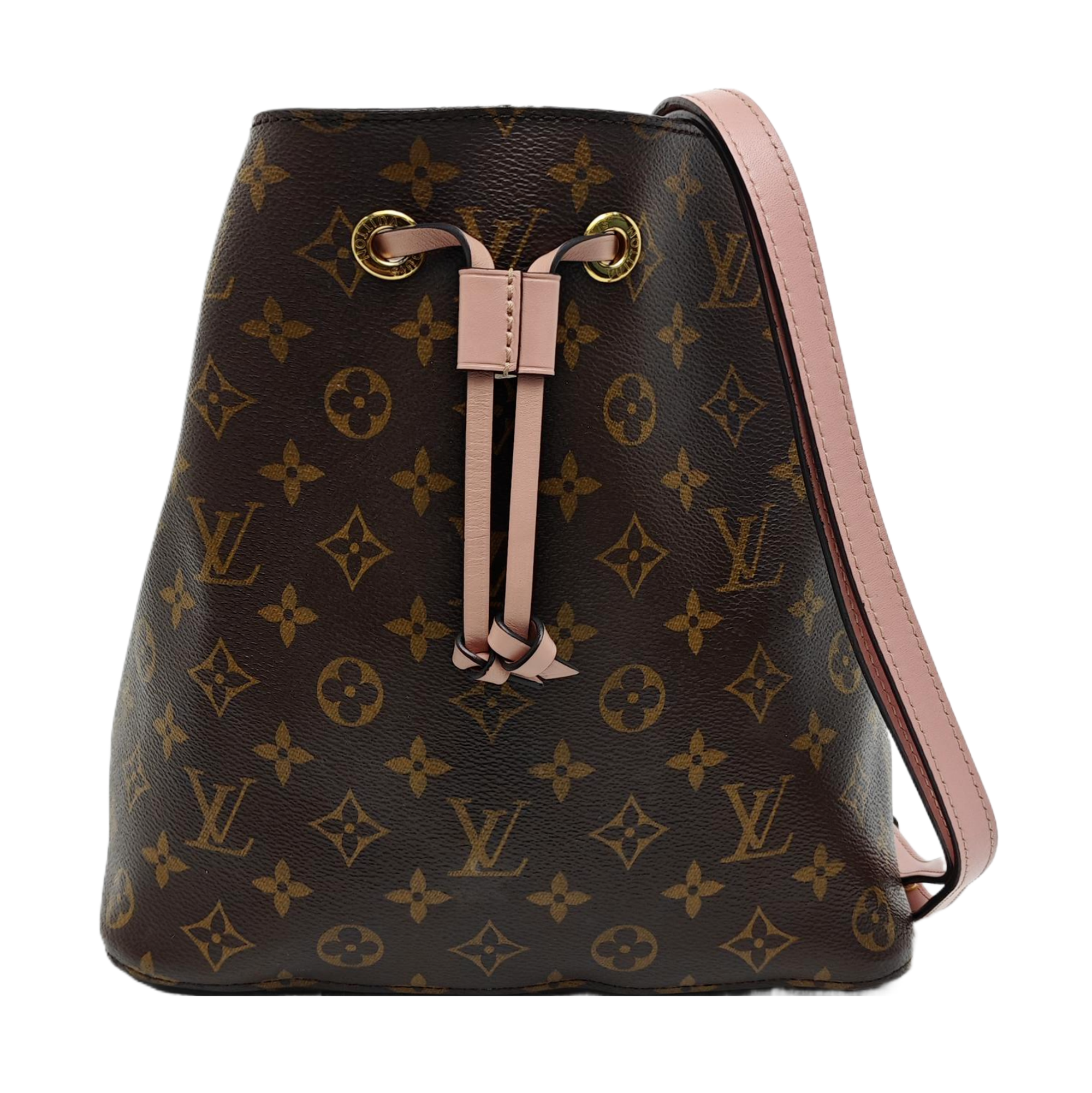 NÉONOÉ MM Monogram Coated Canvas Brown