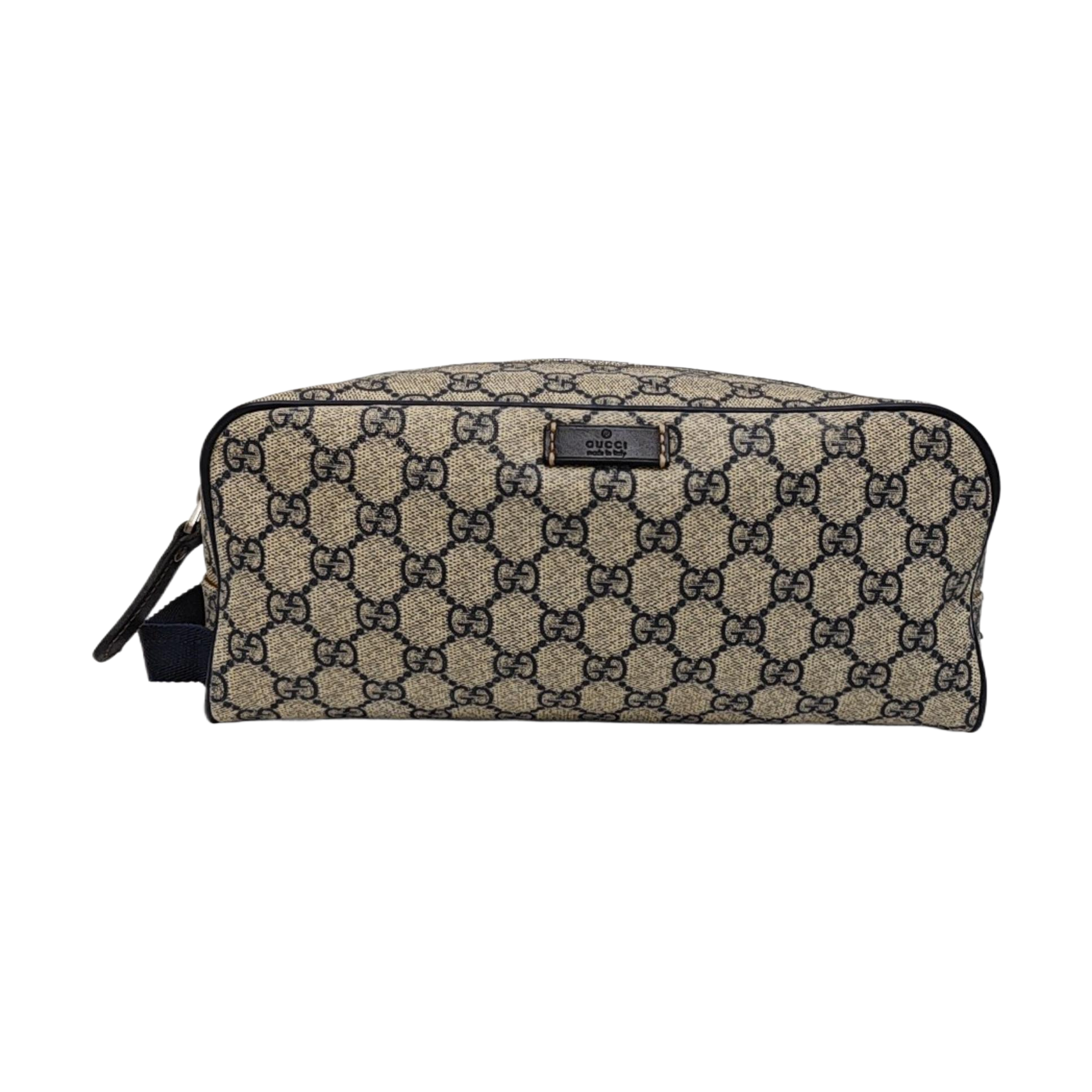 Monogram Coated Canvas Clutch Black