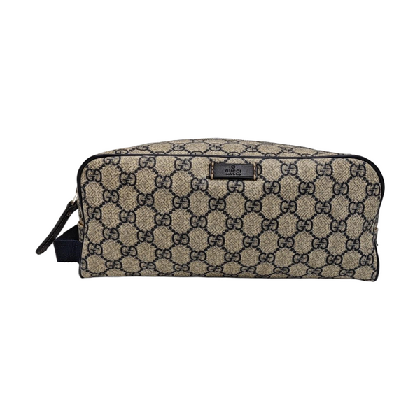 Monogram Coated Canvas Clutch Black
