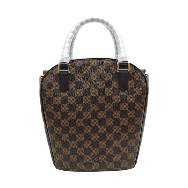 SARRIA SEAU Damier Ebene Coated Canvas Brown
