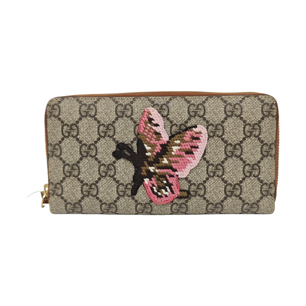 Monogram Coated Canvas Wallet Brown