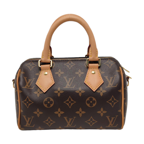 SPEEDY 20 Monogram Coated Canvas Brown