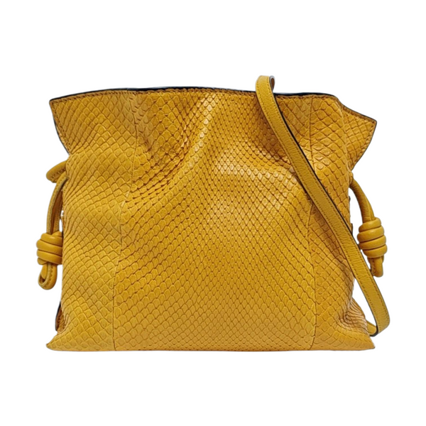 Authenticated pre-owned  Flamenco Python Yellow - Shoulder Bag at Looply