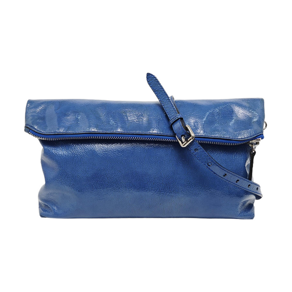 Calfskin Shoulder Bag Blue