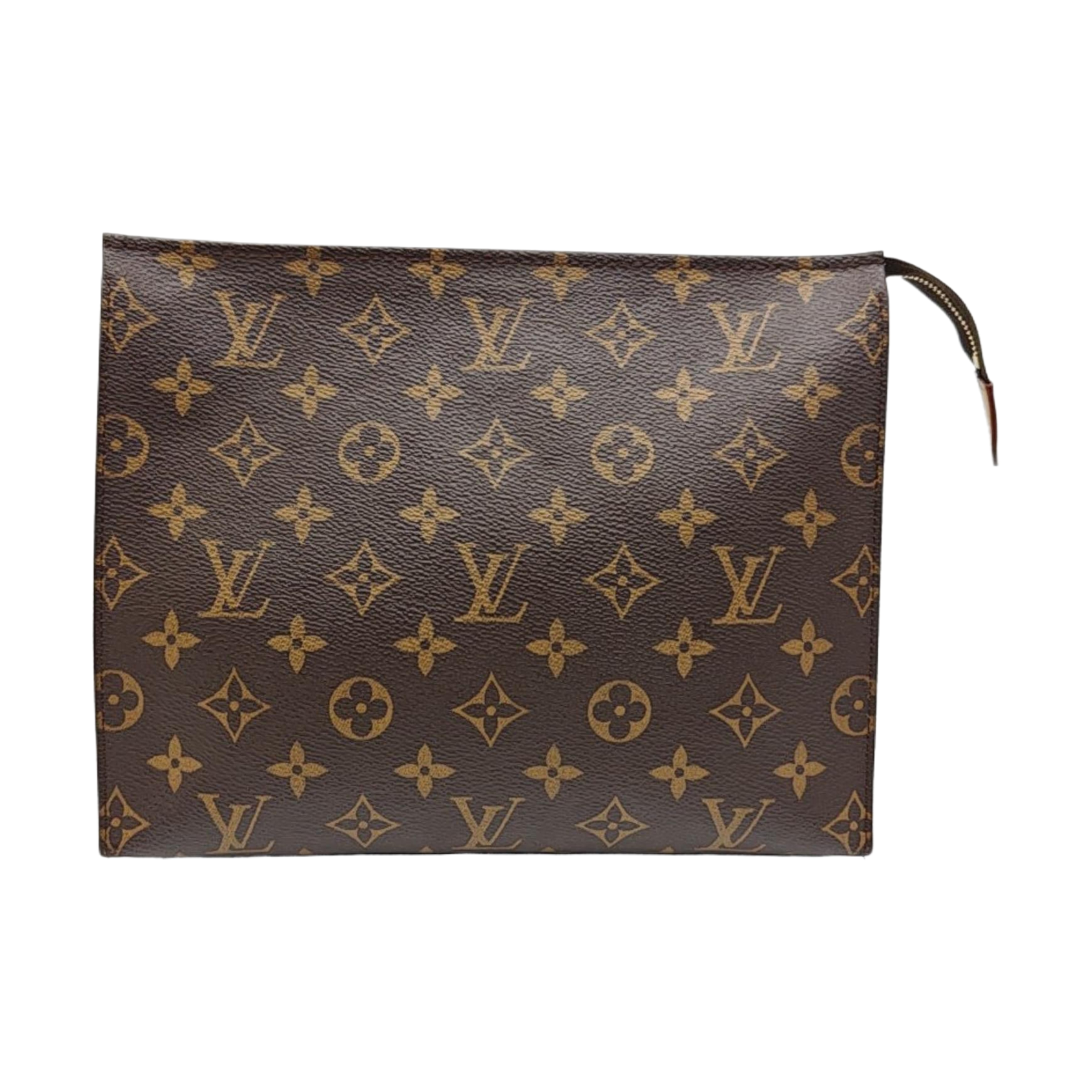 TOILET POCKET 26 Monogram Coated Canvas Brown