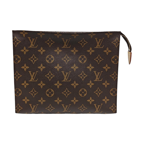TOILET POCKET 26 Monogram Coated Canvas Brown