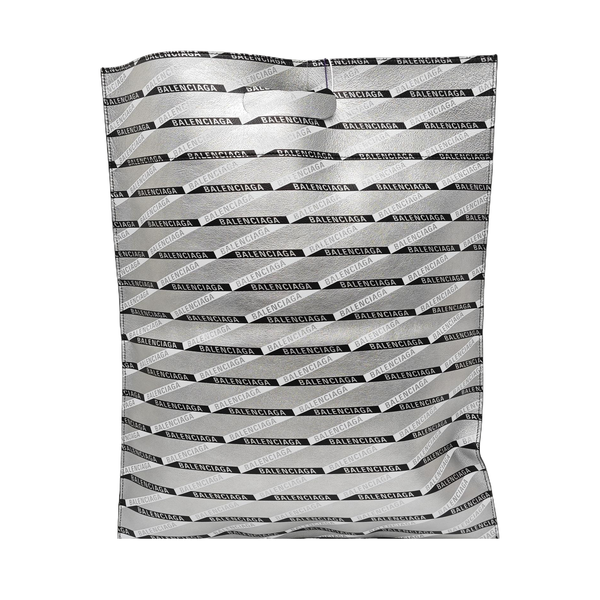 Calfskin Top Handle Bag Silver