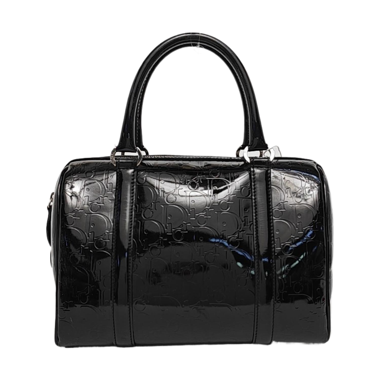 Boston Oblique Patent Leather Black