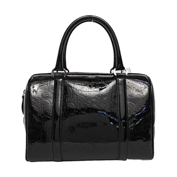 Boston Oblique Patent Leather Black