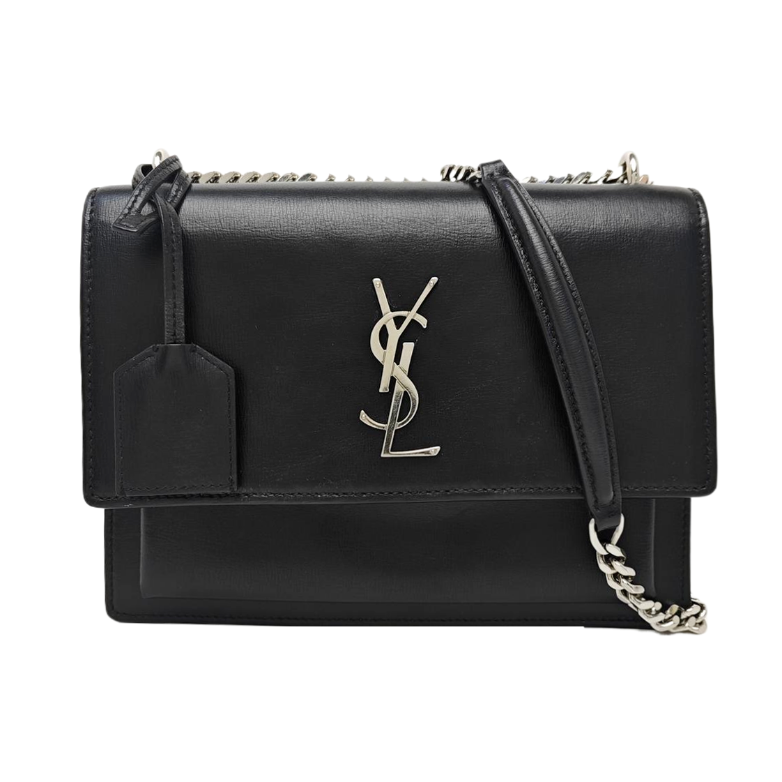 SUNSET Medium Calfskin Black