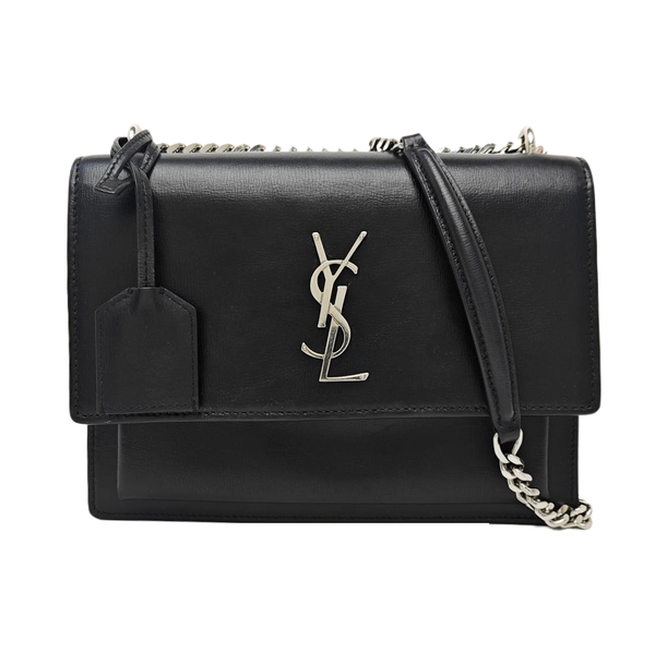 SUNSET Medium Calfskin Black