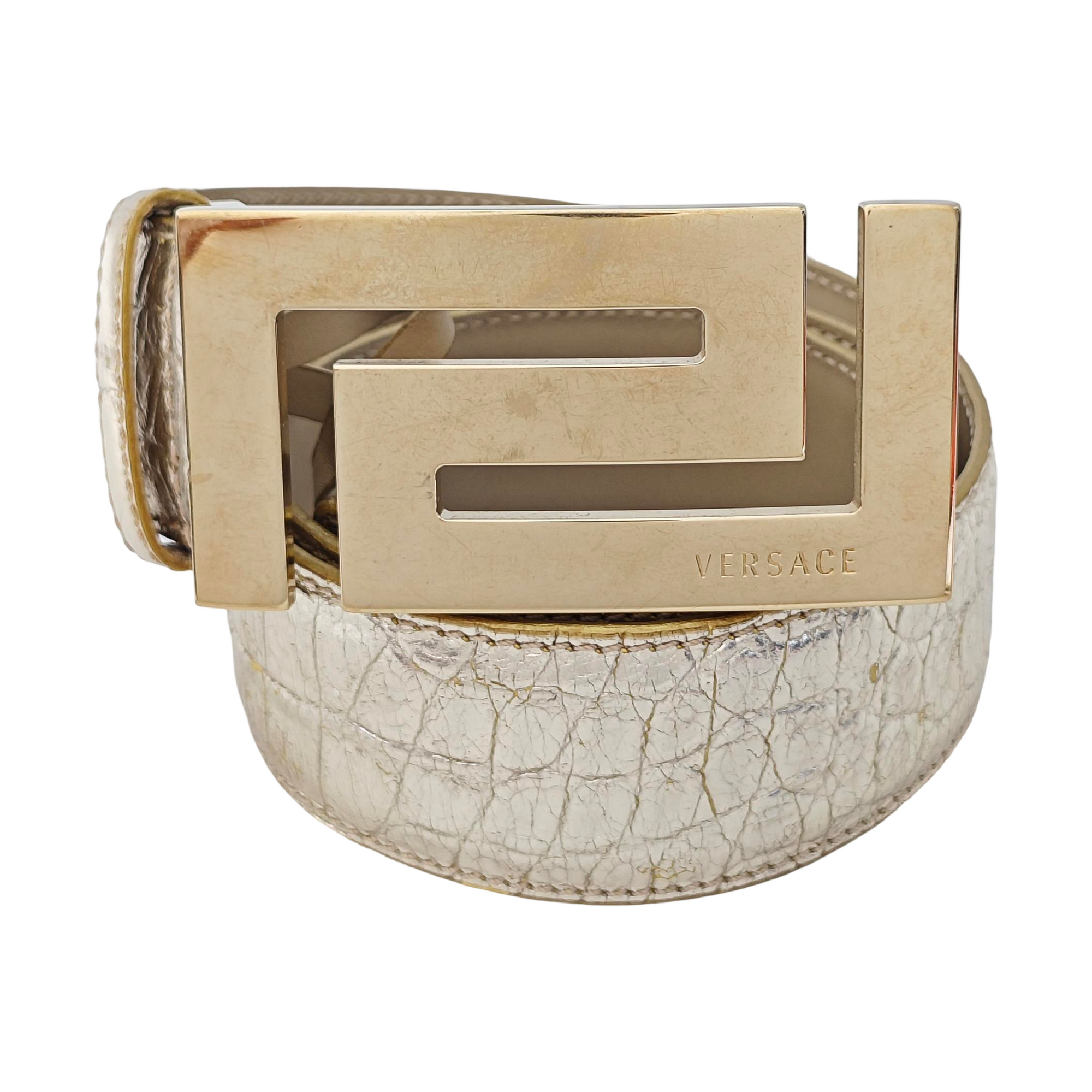 Leather Belt Gold