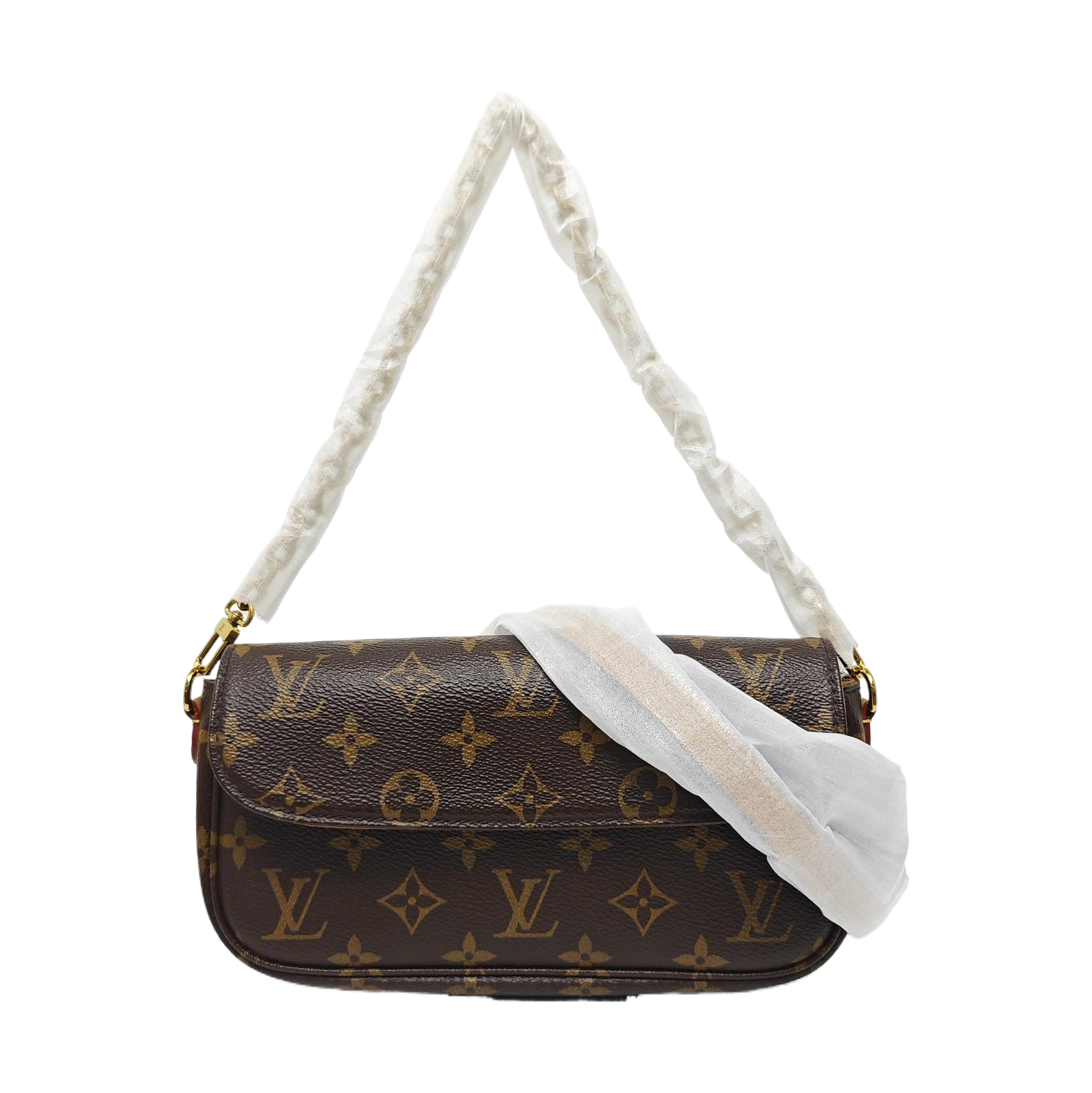 IVY Monogram Coated Canvas Brown