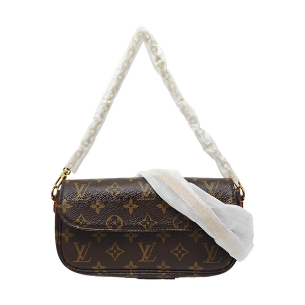 IVY Monogram Coated Canvas Brown