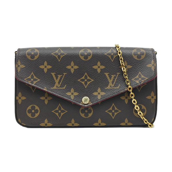 FÉLICIE Monogram Coated Canvas Brown