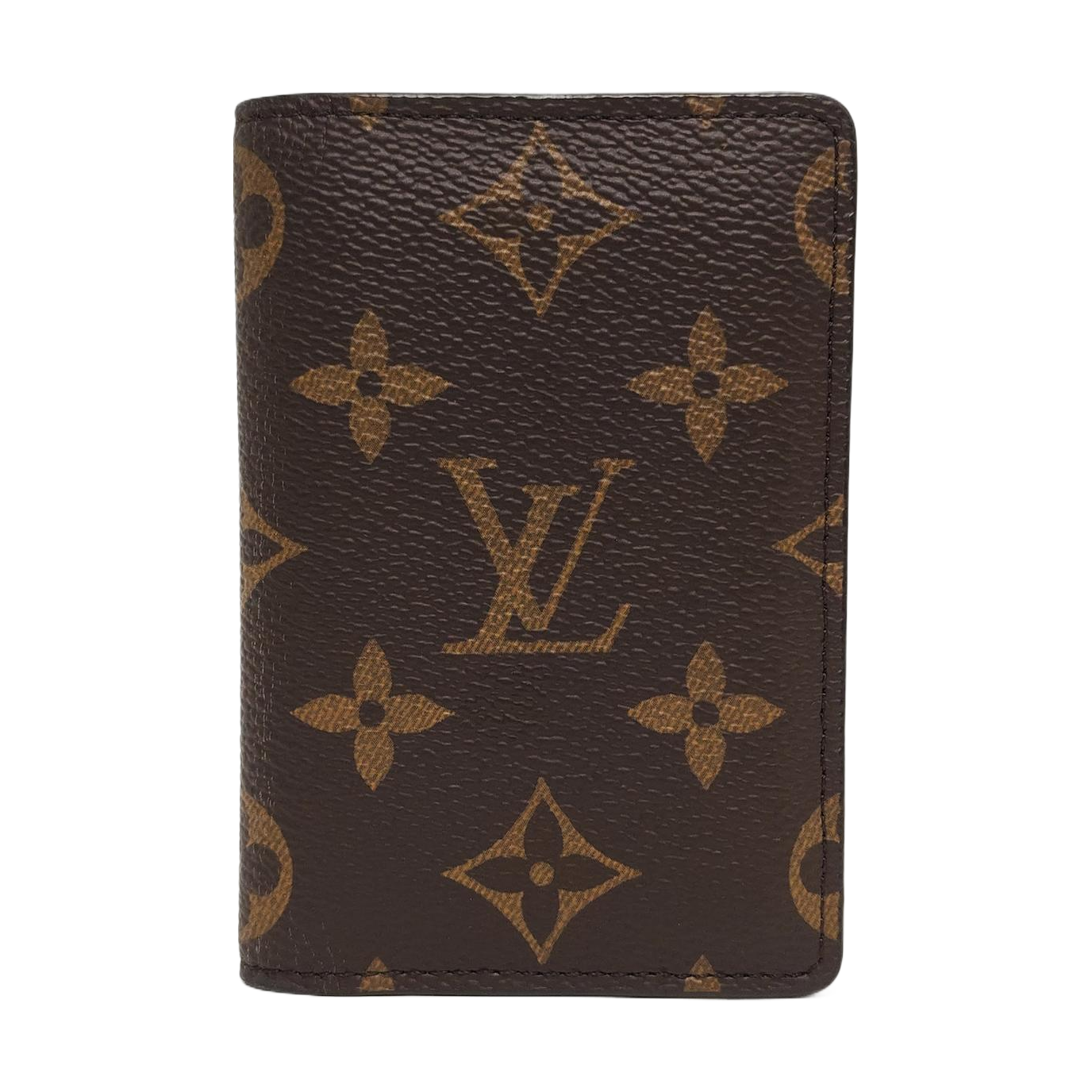 Monogram Coated Canvas Card Holder Brown